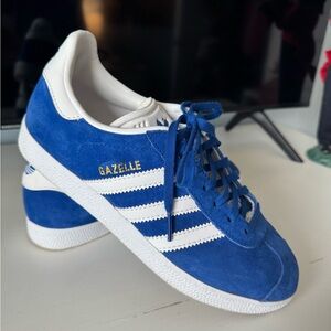 Adidas Gazelle Blue Suede Sneakers